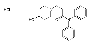3-(4-hydroxypiperidin-1-yl)-N,N-diphenylpropanamide,hydrochloride结构式