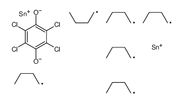 tributyl-(2,3,5,6-tetrachloro-4-tributylstannyloxyphenoxy)stannane Structure