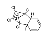 1,2,3,4,9,9-hexachloro-1α,4α,4aα,8aα-tetrahydro-1,4-methanonaphthalene结构式