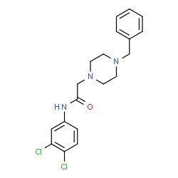 2-(4-BENZYLPIPERAZINO)-N-(3,4-DICHLOROPHENYL)ACETAMIDE structure