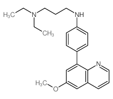 1,3-Propanediamine,N1,N1-diethyl-N3-[4-(6-methoxy-8-quinolinyl)phenyl]-结构式