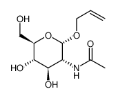 Allyl 2-acetamido-2-deoxy-a-D-glucopyranoside Structure