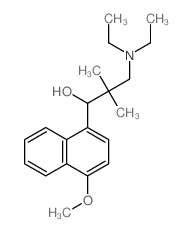 1-Naphthalenemethanol, a-[2-(diethylamino)-1,1-dimethylethyl]-4-methoxy- structure