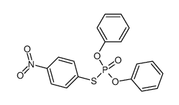 0,0-Diphenyl-S-(4-nitrophenyl)-thiophosphat Structure