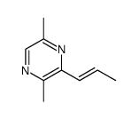 2,5-dimethyl-3-(E-1-propenyl)pyrazine结构式