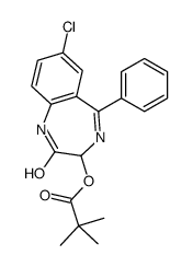 (7-chloro-2-oxo-5-phenyl-1,3-dihydro-1,4-benzodiazepin-3-yl) 2,2-dimethylpropanoate Structure