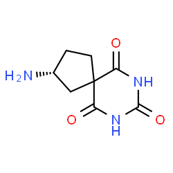 7,9-Diazaspiro[4.5]decane-6,8,10-trione,2-amino-,(2R)-(9CI)结构式