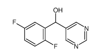 5-[(2,5-Difluorophenyl)-hydroxymethyl]pyrimidine结构式