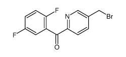 [5-(bromomethyl)pyridin-2-yl]-(2,5-difluorophenyl)methanone结构式