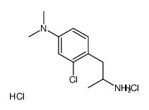 4-(2-aminopropyl)-3-chloro-N,N-dimethylaniline,dihydrochloride结构式