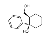 1-phenyl-cis-2-hydroxymethyl-r-1-cyclohexanol结构式