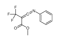 methyl 3-phenylimino-2-(trifluoromethyl)prop-2-enoate Structure