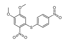 1,2-dimethoxy-4-nitro-5-(4-nitrophenyl)sulfanylbenzene Structure