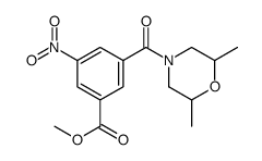 methyl 3-(2,6-dimethylmorpholine-4-carbonyl)-5-nitrobenzoate结构式