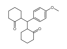 2,2'-(4-methoxy-phenylmethanediyl)-bis-cyclohexanone Structure
