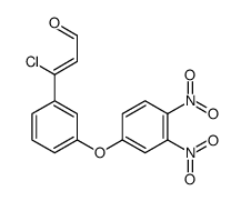 3-chloro-3-[3-(3,4-dinitrophenoxy)phenyl]prop-2-enal Structure