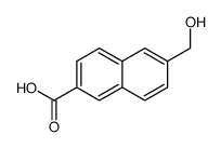 6-(hydroxymethyl)naphthalene-2-carboxylic acid结构式