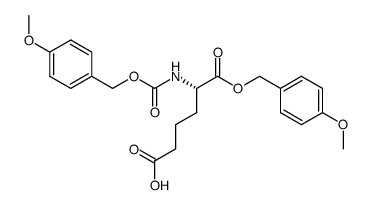 α-(4-methoxybenzyl)-N-(4-methoxybenzyloxycarbonyl)-L-α-aminoadipic acid Structure