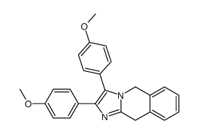 2,3-bis(4-methoxyphenyl)-5,10-dihydroimidazo[1,2-b]isoquinoline结构式