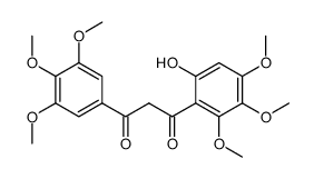 1-(6-hydroxy-2,3,4-trimethoxy-phenyl)-3-(3,4,5-trimethoxy-phenyl)-propane-1,3-dione结构式