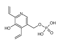 Phosphoric acid mono-(5-hydroxy-4,6-divinyl-pyridin-3-ylmethyl) ester结构式