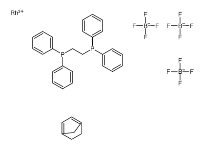 1,2-BIS(DIPHENYLPHOSPHINO)ETHANE NORBORNADIENE RHODIUM TETRAFLUOROBORATE结构式