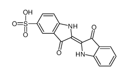 3,3'-Dioxo[Δ2,2'-biindoline]-5-sulfonic acid结构式