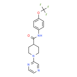 4-Piperidinecarboxamide,1-pyrazinyl-N-[4-(trifluoromethoxy)phenyl]-(9CI) structure