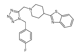 Benzothiazole, 2-[1-[[1-[(4-fluorophenyl)methyl]-1H-tetrazol-5-yl]methyl]-4-piperidinyl]- (9CI) picture