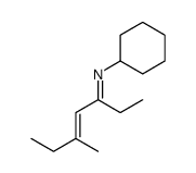 N-cyclohexyl-5-methylhept-4-en-3-imine Structure