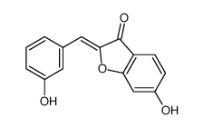6-hydroxy-2-[(3-hydroxyphenyl)methylidene]-1-benzofuran-3-one结构式