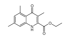 ethyl 3,5,7-trimethyl-4-oxo-1H-quinoline-2-carboxylate结构式