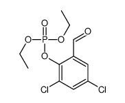 (2,4-dichloro-6-formylphenyl) diethyl phosphate Structure