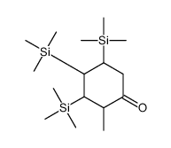 2-methyl-3,4,5-tris(trimethylsilyl)cyclohexan-1-one Structure