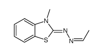 acetaldehyde (3-methyl-3H-benzothiazol-2-ylidene)-hydrazone Structure