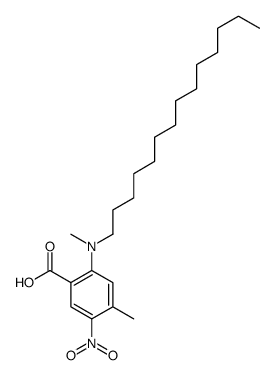 4-methyl-2-[methyl(tetradecyl)amino]-5-nitrobenzoic acid Structure