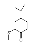4-tert-butyl-2-methylsulfanylcyclohex-2-en-1-one结构式