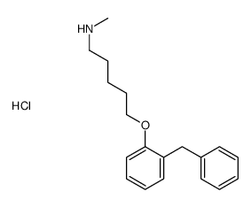 5-(2-benzylphenoxy)-N-methylpentan-1-amine,hydrochloride Structure