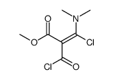 (Z)-3-chloro-2-chlorocarbonyl-3-dimethylamino-acrylic acid methyl ester结构式