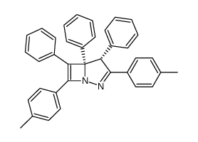 4,5,6-triphenyl-3,7-di-p-tolyl-1,2-diaza-bicyclo[3.2.0]hepta-2,6-diene Structure