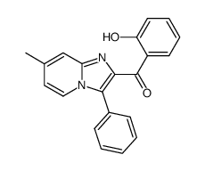 2-(o-hydroxybenzoyl)-7-methyl-3-phenylimidazo<1,2-a>pyridine Structure
