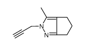 Cyclopentapyrazole,2,4,5,6-tetrahydro-3-methyl-2-(2-propynyl)- (9CI) Structure