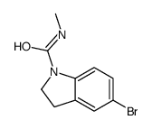 5-bromo-N-methyl-2,3-dihydroindole-1-carboxamide结构式