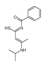 N-[3-(propan-2-ylamino)but-2-enethioyl]benzamide Structure