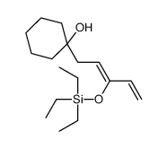 1-(3-triethylsilyloxypenta-2,4-dienyl)cyclohexan-1-ol结构式