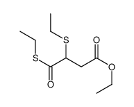 ethyl 3,4-bis(ethylsulfanyl)-4-oxobutanoate结构式