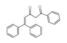 1,5,5-triphenylpent-4-ene-1,3-dione structure