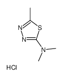 N,N,5-trimethyl-1,3,4-thiadiazol-2-amine,hydrochloride Structure