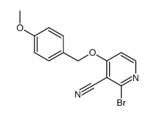 2-bromo-4-[(4-methoxyphenyl)methoxy]pyridine-3-carbonitrile结构式