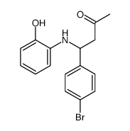 4-(4-bromophenyl)-4-(2-hydroxyanilino)butan-2-one Structure